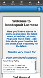 Mobile Screenshot of irondequoitlacrosse.com